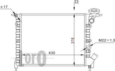 ABAKUS 042-017-0044 - Radiators, Motora dzesēšanas sistēma autodraugiem.lv