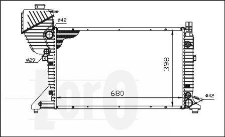 ABAKUS 054-017-0008 - Radiators, Motora dzesēšanas sistēma autodraugiem.lv