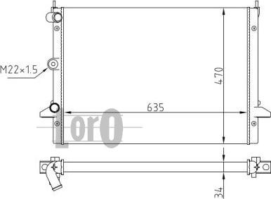 ABAKUS 053-017-0045 - Radiators, Motora dzesēšanas sistēma autodraugiem.lv