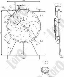 ABAKUS 009-014-0013 - Ventilators, Motora dzesēšanas sistēma autodraugiem.lv