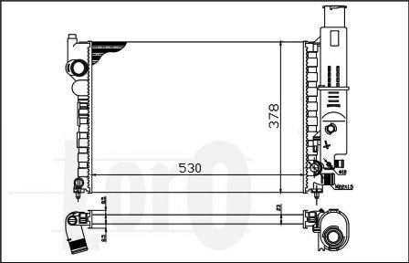 ABAKUS 009-017-0005 - Radiators, Motora dzesēšanas sistēma autodraugiem.lv