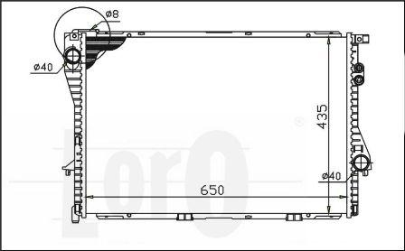 ABAKUS 004-017-0001 - Radiators, Motora dzesēšanas sistēma autodraugiem.lv