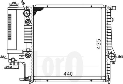 ABAKUS 004-017-0013 - Radiators, Motora dzesēšanas sistēma autodraugiem.lv