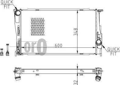 ABAKUS 004-017-0035-B - Radiators, Motora dzesēšanas sistēma autodraugiem.lv