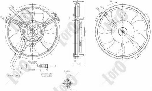 ABAKUS 003-014-0011 - Ventilators, Motora dzesēšanas sistēma autodraugiem.lv