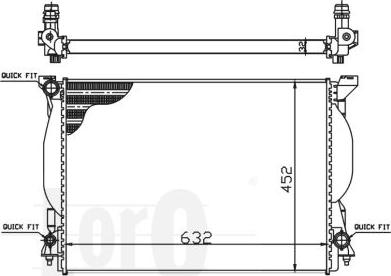 ABAKUS 003-017-0013 - Radiators, Motora dzesēšanas sistēma autodraugiem.lv