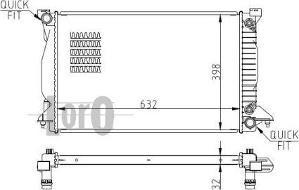 ABAKUS 003-017-0039-B - Radiators, Motora dzesēšanas sistēma autodraugiem.lv