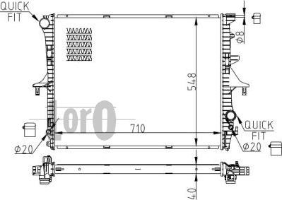 ABAKUS 003-017-0029-B - Radiators, Motora dzesēšanas sistēma autodraugiem.lv