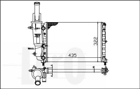 ABAKUS 016-017-0005 - Radiators, Motora dzesēšanas sistēma autodraugiem.lv