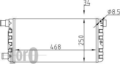 ABAKUS 016-017-0001 - Radiators, Motora dzesēšanas sistēma autodraugiem.lv