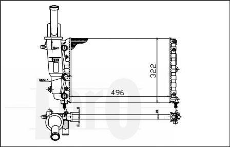 ABAKUS 016-017-0007 - Radiators, Motora dzesēšanas sistēma autodraugiem.lv