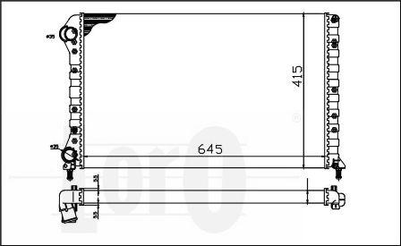 ABAKUS 016-017-0019 - Radiators, Motora dzesēšanas sistēma autodraugiem.lv