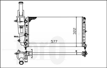 ABAKUS 016-017-0012 - Radiators, Motora dzesēšanas sistēma autodraugiem.lv