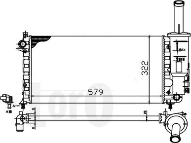 ABAKUS 016-017-0026 - Radiators, Motora dzesēšanas sistēma autodraugiem.lv