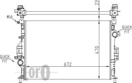 ABAKUS 017-017-0050 - Radiators, Motora dzesēšanas sistēma autodraugiem.lv