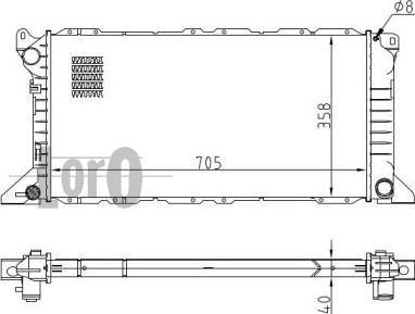 ABAKUS 017-017-0034-B - Radiators, Motora dzesēšanas sistēma autodraugiem.lv