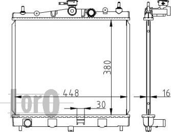 ABAKUS 035-017-0013 - Radiators, Motora dzesēšanas sistēma autodraugiem.lv