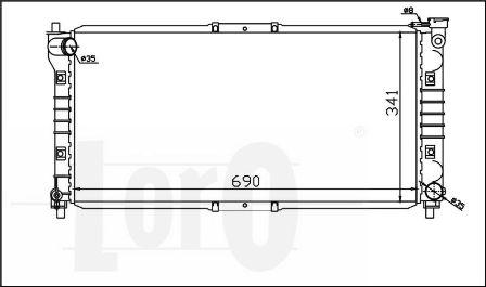 ABAKUS 030-017-0011 - Radiators, Motora dzesēšanas sistēma autodraugiem.lv