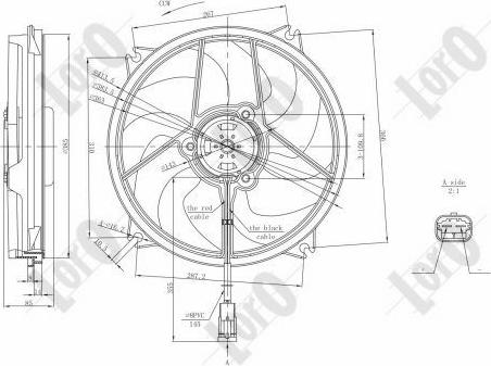 ABAKUS 038-014-0002 - Ventilators, Motora dzesēšanas sistēma autodraugiem.lv