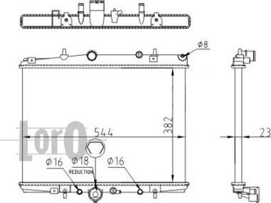 ABAKUS 038-017-0030 - Radiators, Motora dzesēšanas sistēma autodraugiem.lv