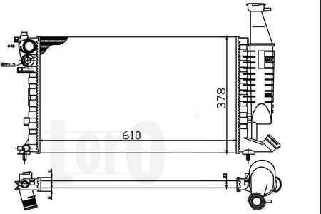 ABAKUS 038-017-0026 - Radiators, Motora dzesēšanas sistēma autodraugiem.lv