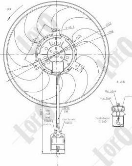 ABAKUS 037-014-0017 - Ventilators, Motora dzesēšanas sistēma autodraugiem.lv