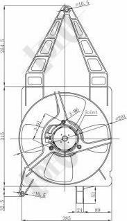 ABAKUS 037-014-0023 - Ventilators, Motora dzesēšanas sistēma autodraugiem.lv