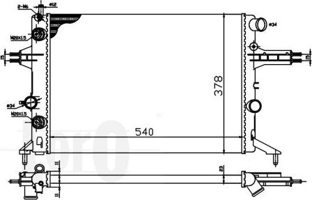 ABAKUS 037-017-0018 - Radiators, Motora dzesēšanas sistēma autodraugiem.lv