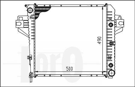 ABAKUS 023-017-0005-B - Radiators, Motora dzesēšanas sistēma autodraugiem.lv