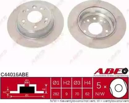 ABE C44016ABE - Bremžu diski autodraugiem.lv