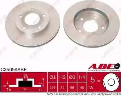 ABE C35059ABE - Bremžu diski autodraugiem.lv