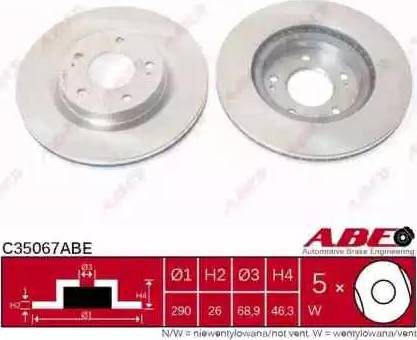 ABE C35067ABE - Bremžu diski autodraugiem.lv