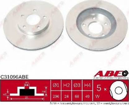 ABE C31096ABE - Bremžu diski autodraugiem.lv