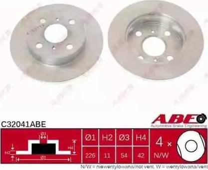 ABE C32041ABE - Bremžu diski autodraugiem.lv