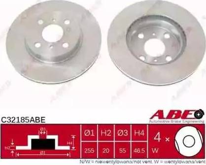 ABE C32185ABE - Bremžu diski autodraugiem.lv