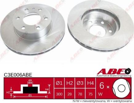 ABE C3E006ABE - Bremžu diski autodraugiem.lv