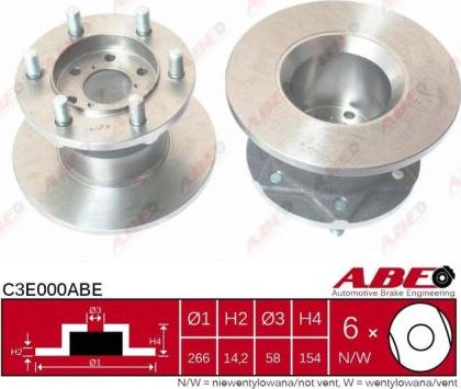 ABE C3E000ABE - Bremžu diski autodraugiem.lv