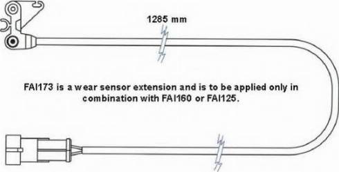 ABEX FAI173 - Indikators, Bremžu uzliku nodilums autodraugiem.lv
