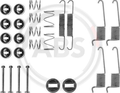 A.B.S. 0714Q - Piederumu komplekts, Bremžu loki autodraugiem.lv