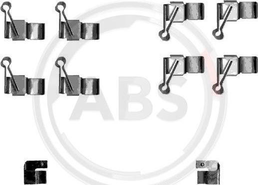 A.B.S. 1238Q - Piederumu komplekts, Disku bremžu uzlikas autodraugiem.lv