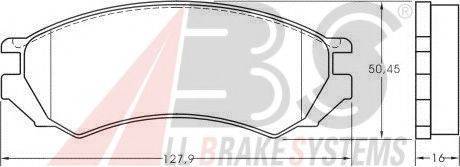 A.B.S. 36739 OE - Bremžu uzliku kompl., Disku bremzes autodraugiem.lv