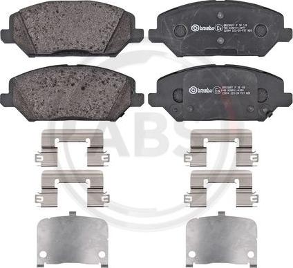 A.B.S. P30110 - Bremžu uzliku kompl., Disku bremzes autodraugiem.lv