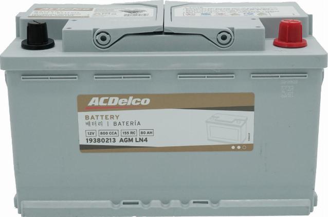 ACDelco 19380213 - Startera akumulatoru baterija autodraugiem.lv