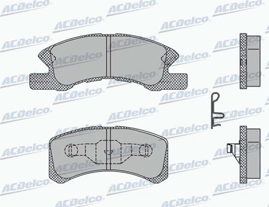 ACDelco AC949681D - Bremžu uzliku kompl., Disku bremzes autodraugiem.lv