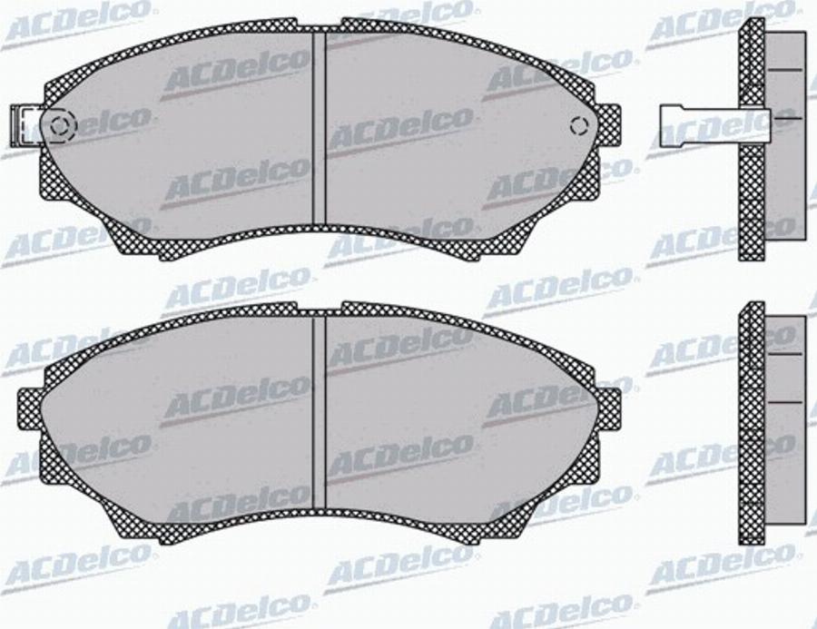 ACDelco AC969181D - Bremžu uzliku kompl., Disku bremzes autodraugiem.lv