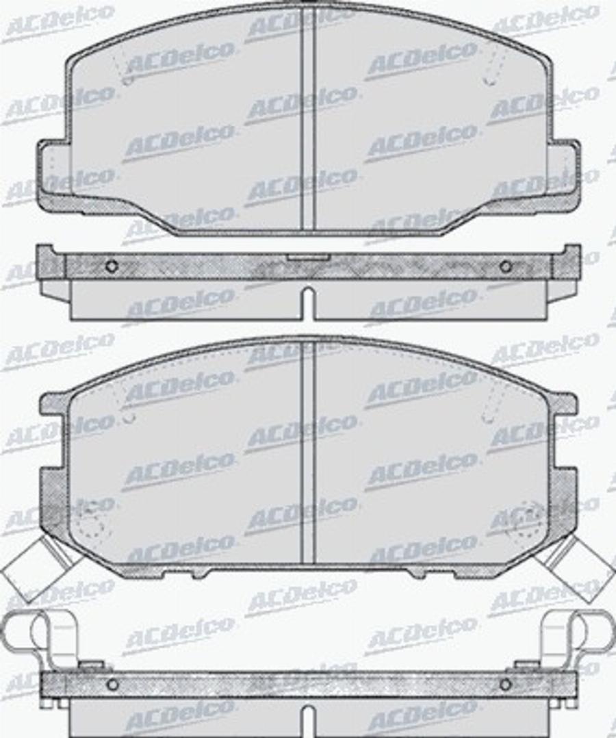 ACDelco AC499881D - Bremžu uzliku kompl., Disku bremzes autodraugiem.lv