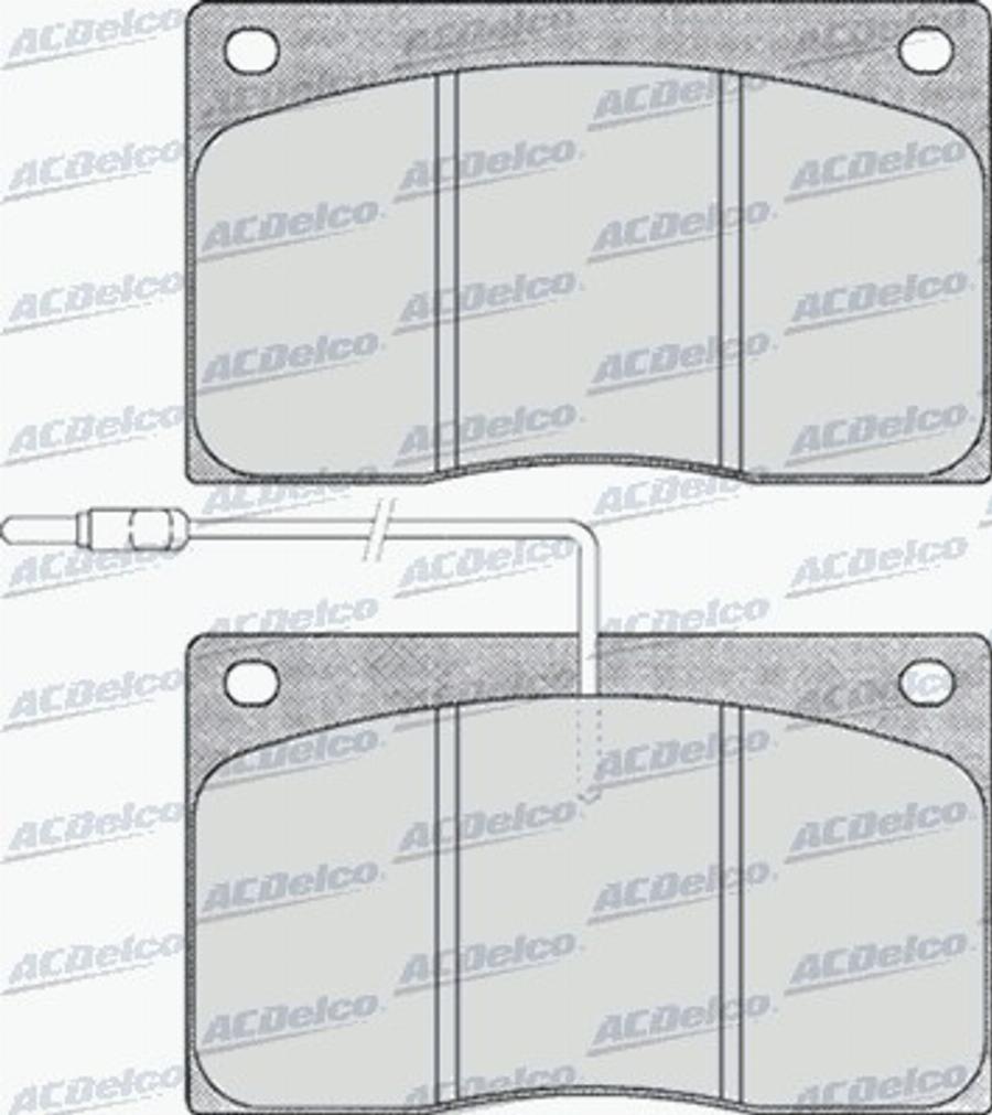 ACDelco AC494981D - Bremžu uzliku kompl., Disku bremzes autodraugiem.lv