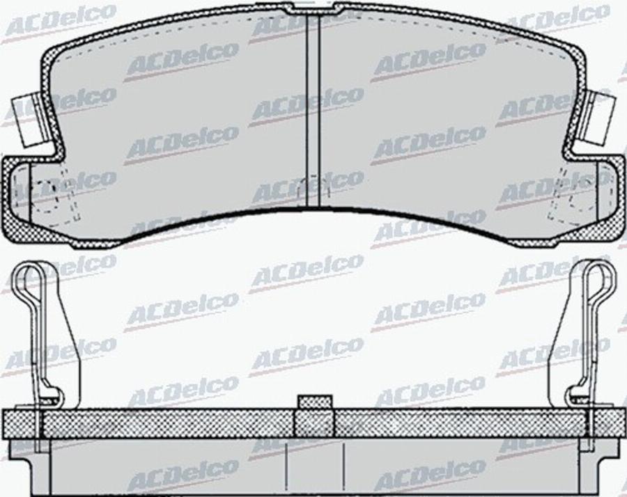 ACDelco AC496681D - Bremžu uzliku kompl., Disku bremzes autodraugiem.lv