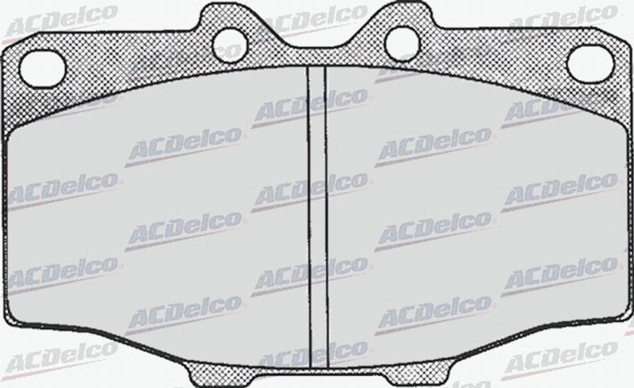 ACDelco AC497481D - Bremžu uzliku kompl., Disku bremzes autodraugiem.lv