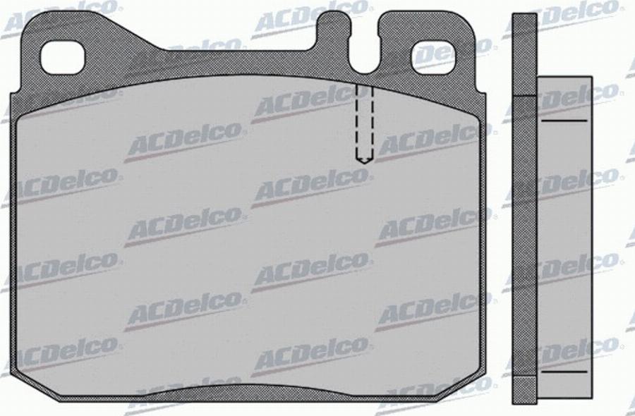 ACDelco AC467883D - Bremžu uzliku kompl., Disku bremzes autodraugiem.lv